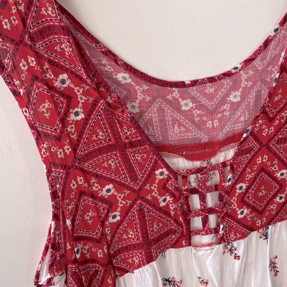 Jolt Floral sleeveless Boho top, Size XL, NWT - Picture 5 of 7